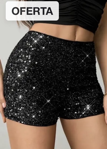 Mira este short en Shein está de oferta con lentejuelas…<span class="Emo9"> </span> <span class="Emo28"> </span>