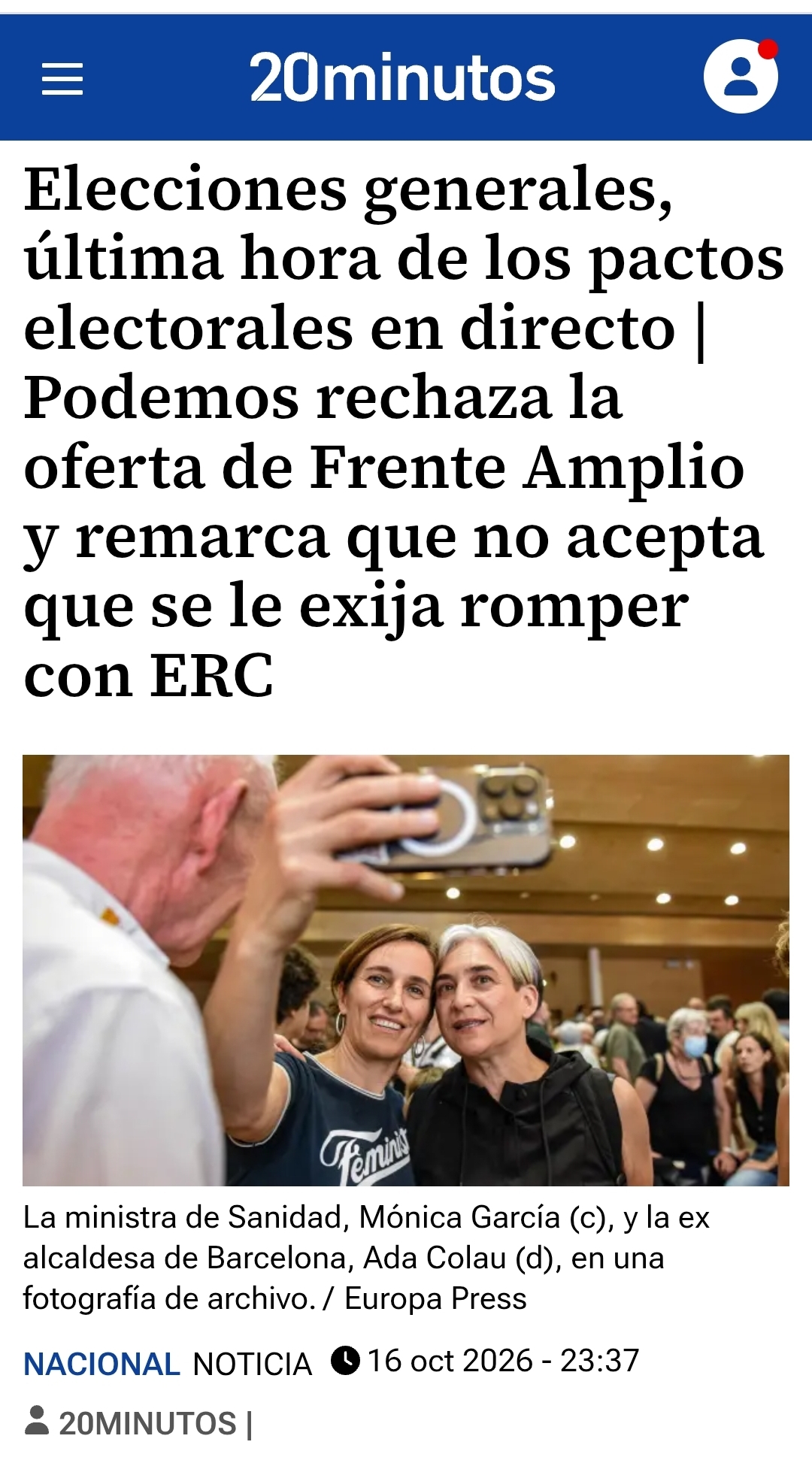 Y faltan 9 minutos...
