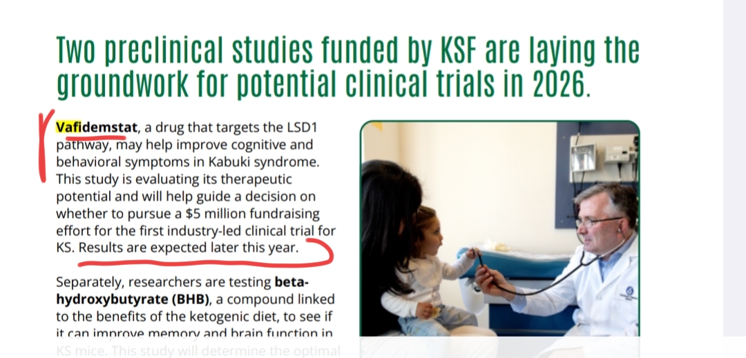 Estuve repasando y la Fundación Kabuki dijo en un informe que los resultados del vafi los esperaban para finales del 2025 , o sea que deben de salir pronto...
Hay que ir mirando a ver ...
Decían..