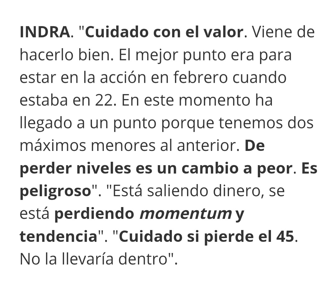Como para fiarse de estos analistas un tal Ortega vamos lo esta clavando