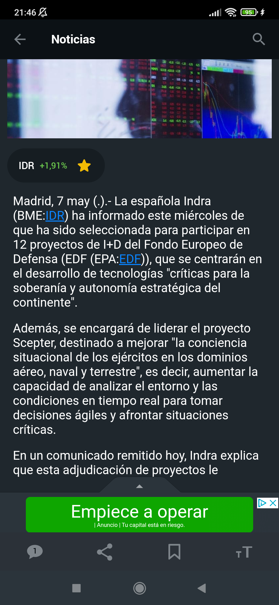 Magníficas noticias