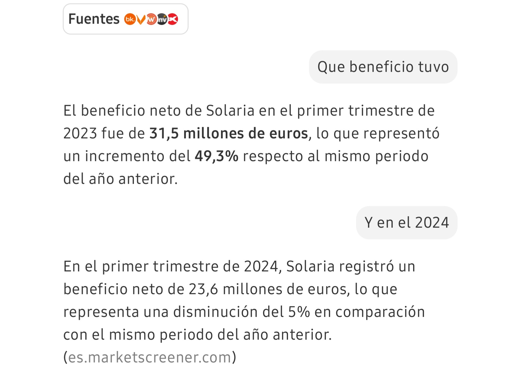 Interesante...referencias del 23 y 24, este año los precios son muy, muy parecidos al 1T del 23
