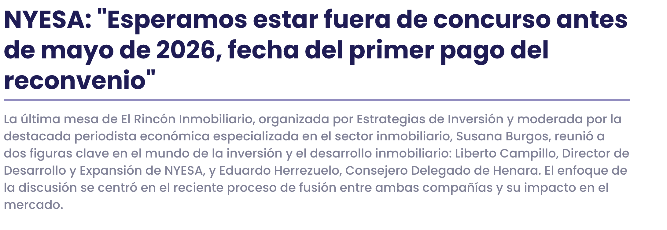 grafico de la accion Nyesa Valores