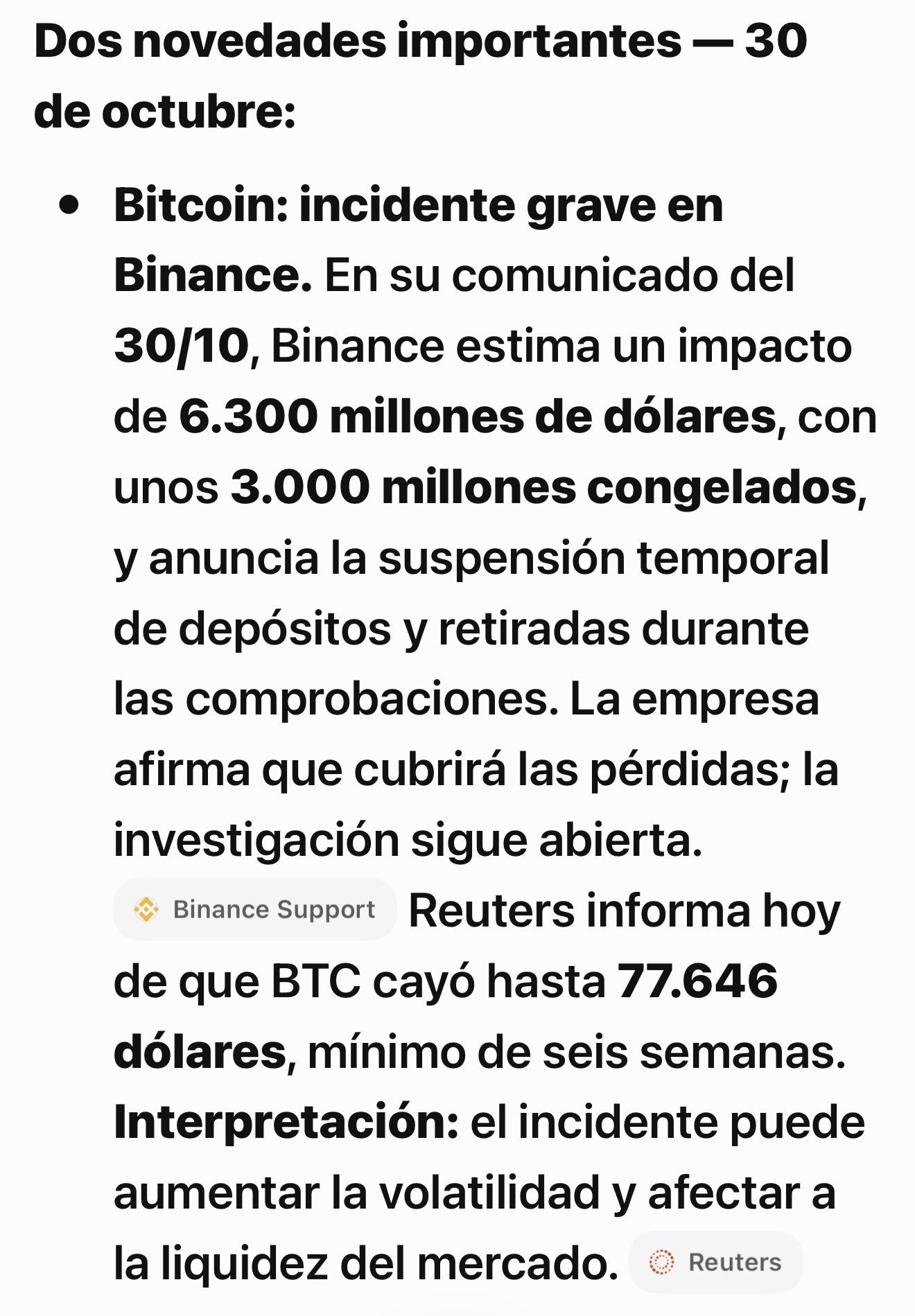 En fin no hay cosa más volátil