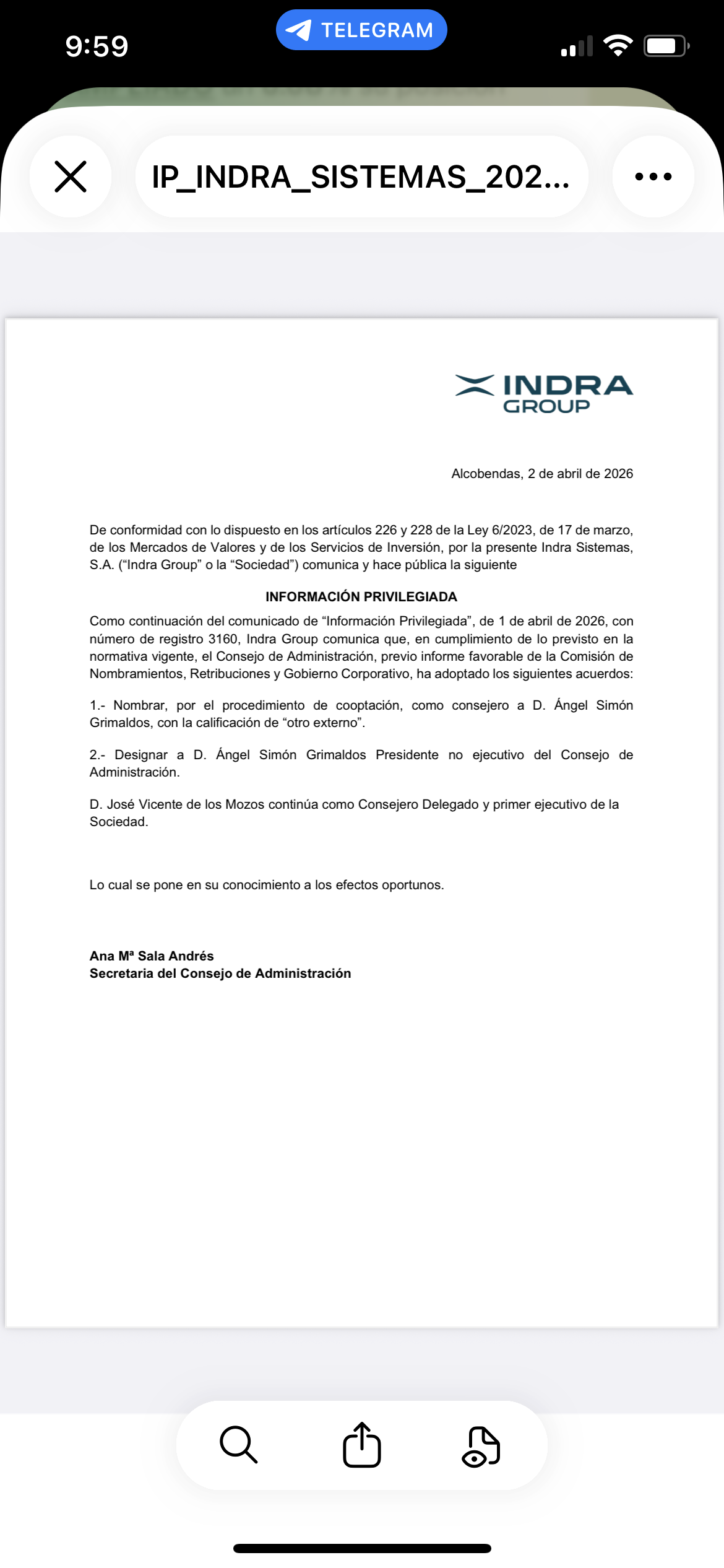 Pero si ya han sacado el comunicado
