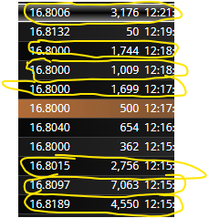 Tick´s vemos que seguimos con este trasvase entre dos tiburones....los peques al margen hoy. <span class="Emo3"> </span>
