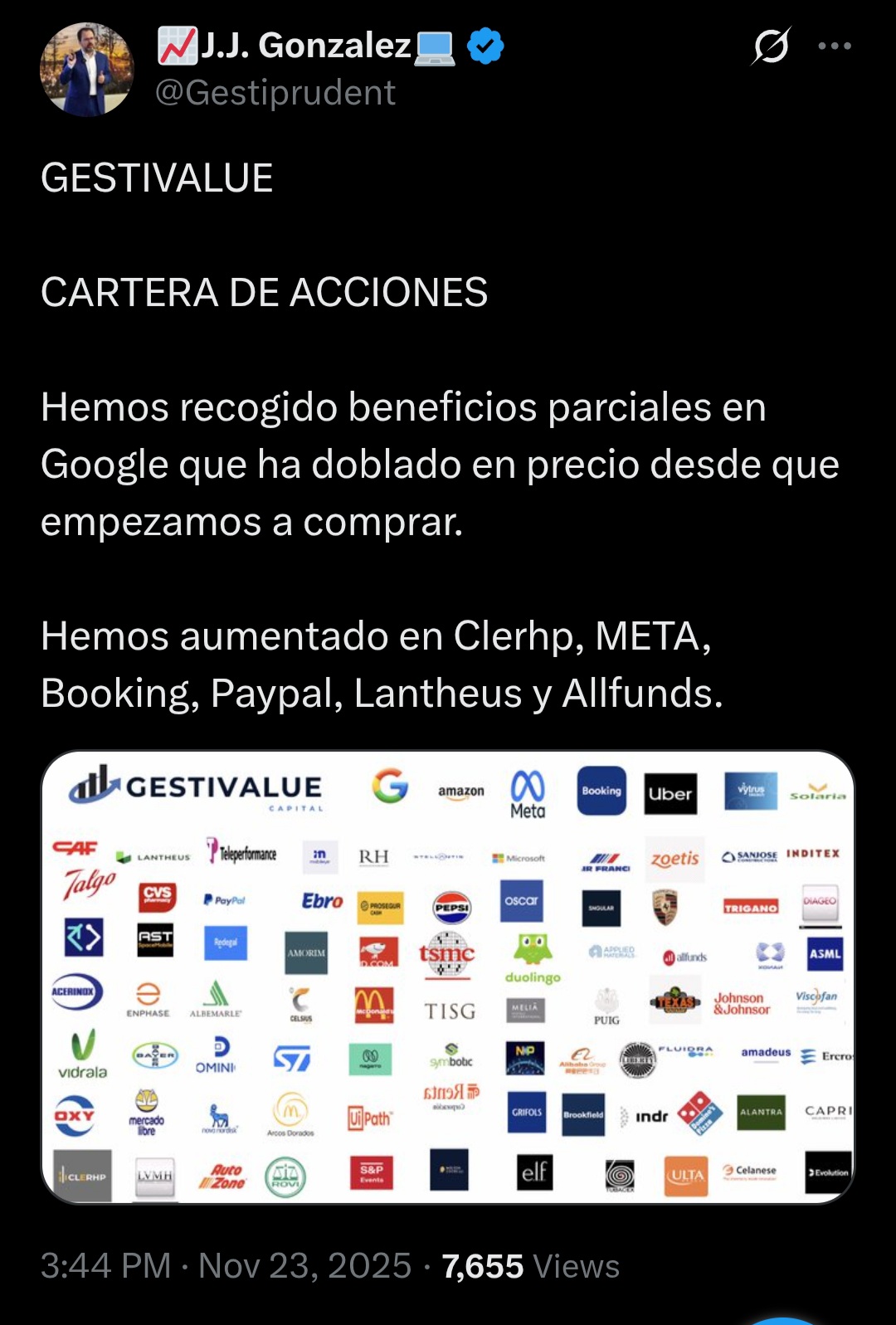 grafico de la accion CLERHP