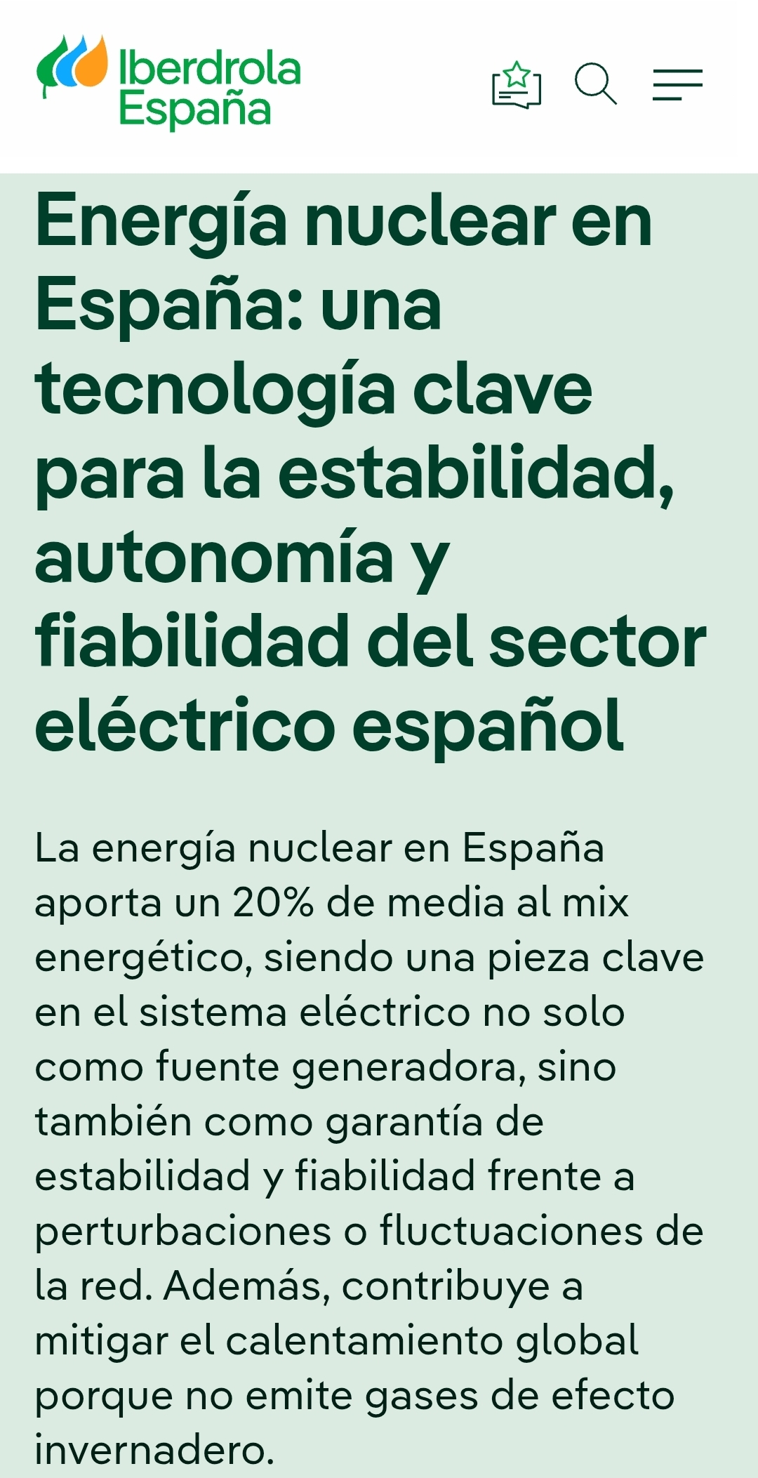 Buenos días.
Gran campaña de publirreportajes de Iberdrola...