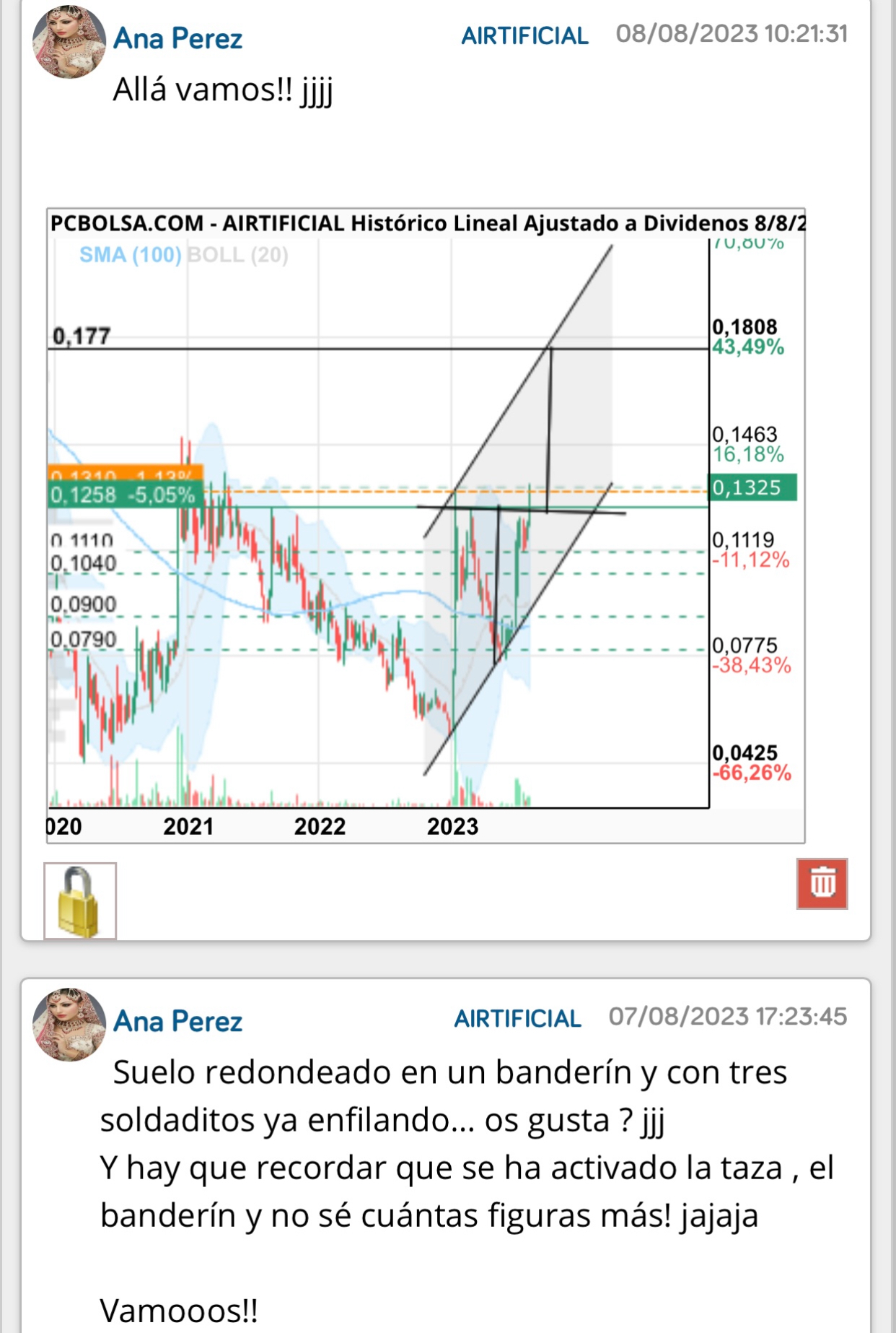 La bolsa debería de verse como un plan de ahorro a largo plazo
8 años no es tanto tiempo pero sí lo suficiente para haber aprovechado las caídas que ha habido..
Yo he hecho lo que he podido aquí y no han parado de atacarme o burlarse de mí por recomendar comprar en 05 o en 06
Intento daros buenas entradas también…
Y las salidas también las he dado muchas veces
En 2023 se dio por qué no vendiste ?
Aquí muchos no sólo yo hemos ayudado….