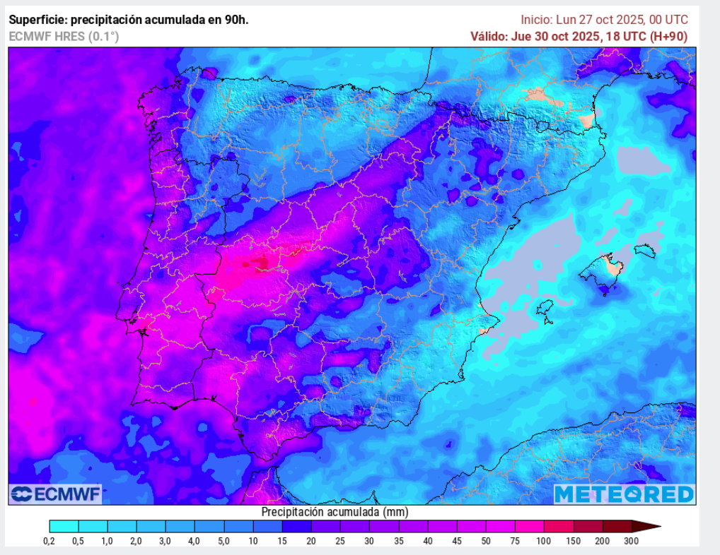 ECMWF lo atrasa al jueves