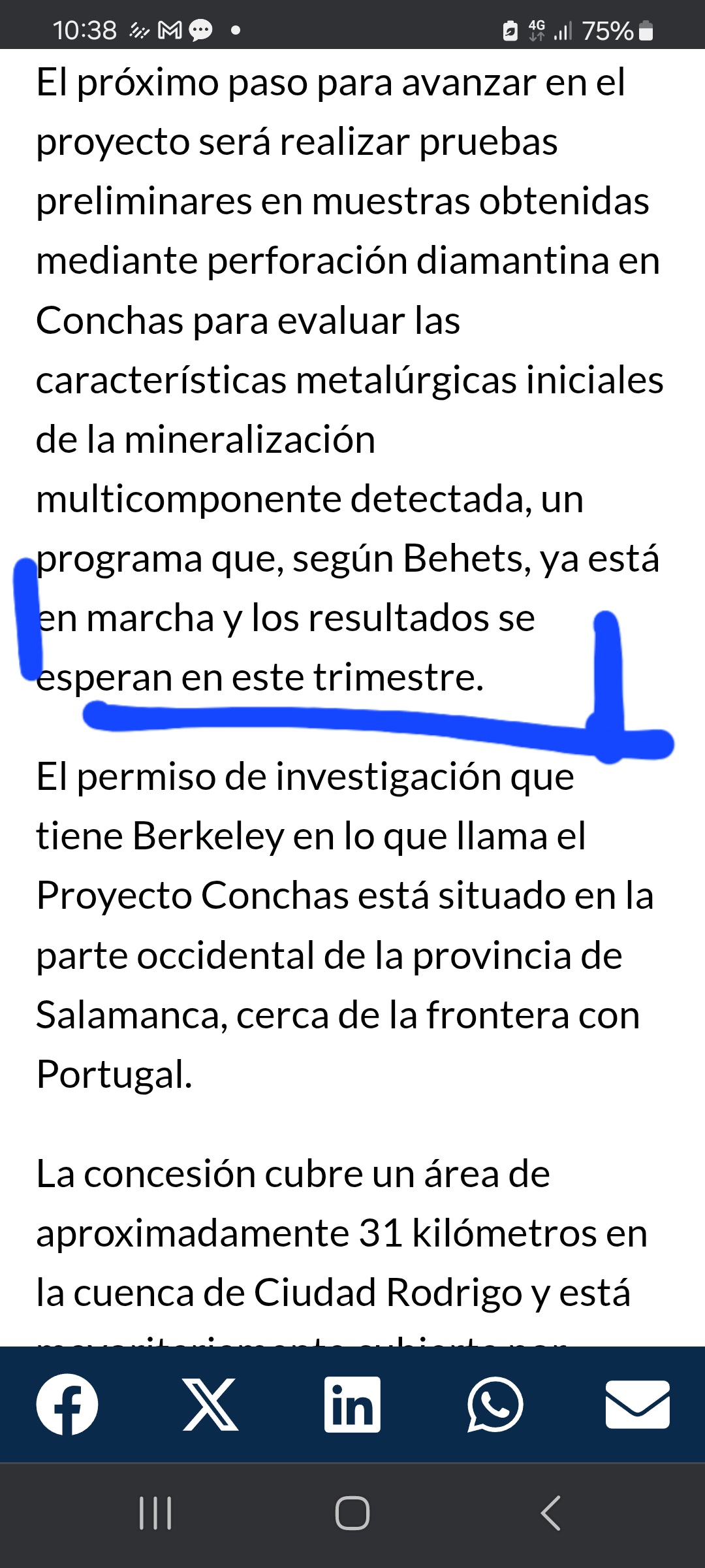 Como recordatorio...La empresa espera los resultados para trimestre. Ósea que faltan 10 días como mucho,