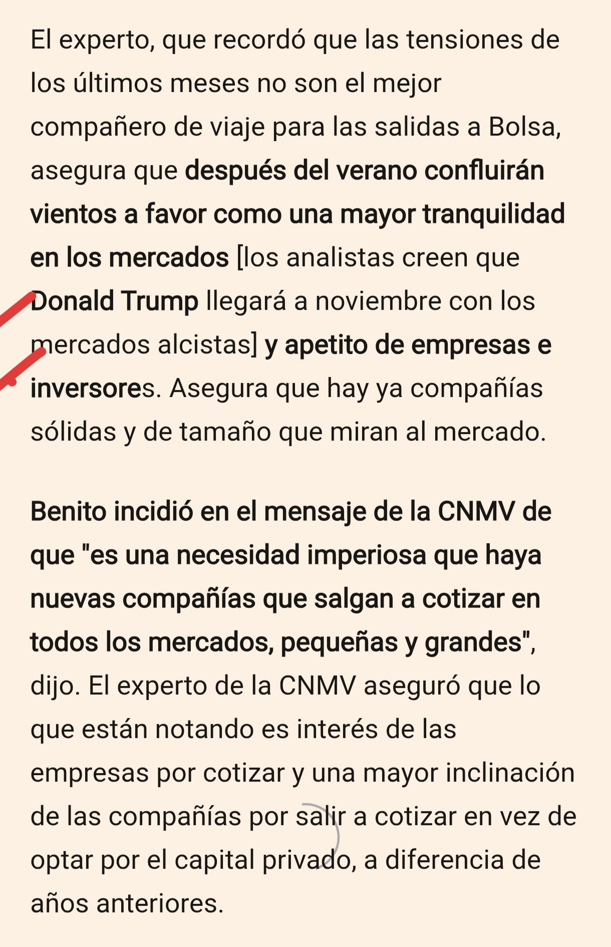 IMPORTANTE
Los analistas creen que Donald Trump llegará a noviembre con los mercados alcistas.
