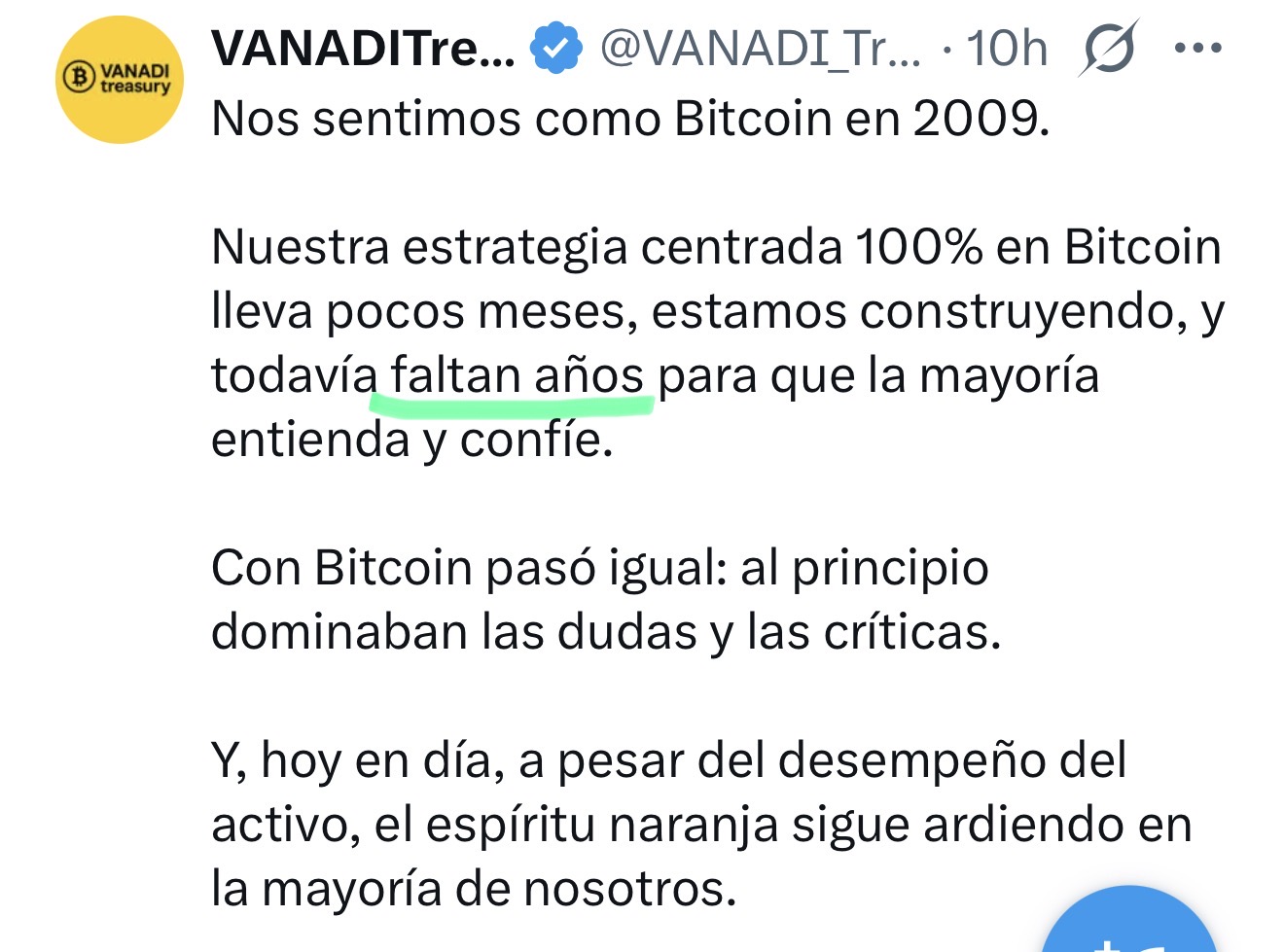 grafico de la accion Vanadi Coffee