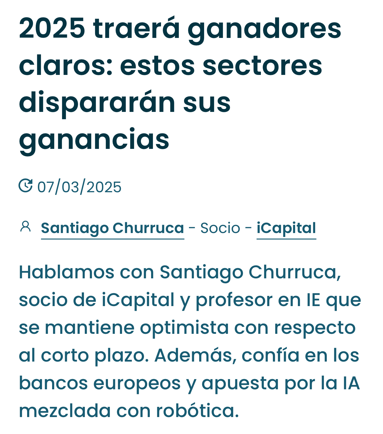 Somos la única cotizada de robótica con inteligencia artificial y ahora entramos en la era de la robótica que crecerá de manera exponencial como ningún otro sector…
Este analista lo tiene claro…