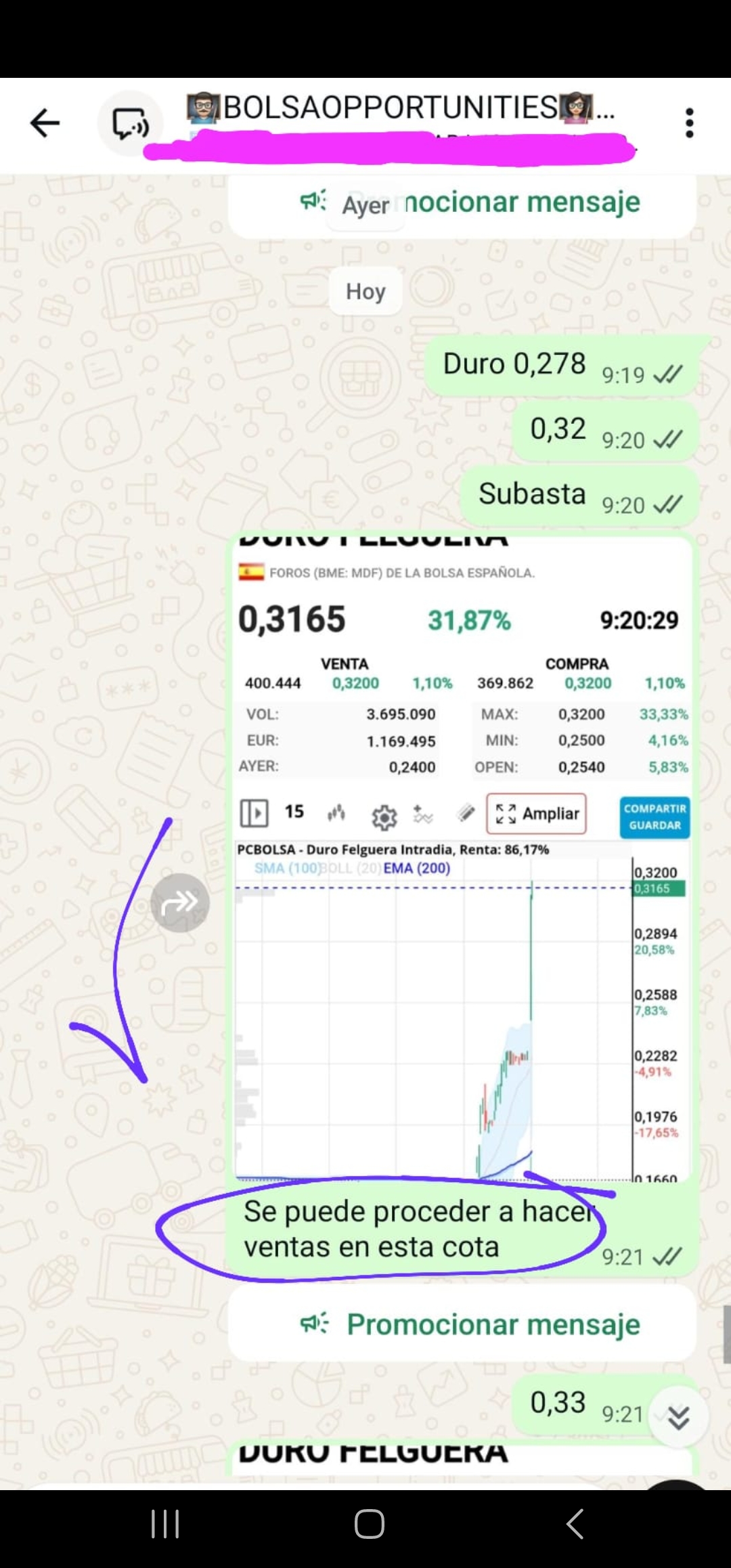 Pero sobretodo a aquellos que vendieron cuando llegó a 0,33 junto con nuestros alumnos también.
Si quieres hacer las operaciones bien y no ir al son que toca el ambiente del foro, recuerda que tienes formación disponible para ti en Bolsaopportunities