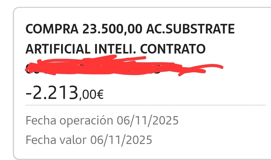 grafico de la accion Substrate