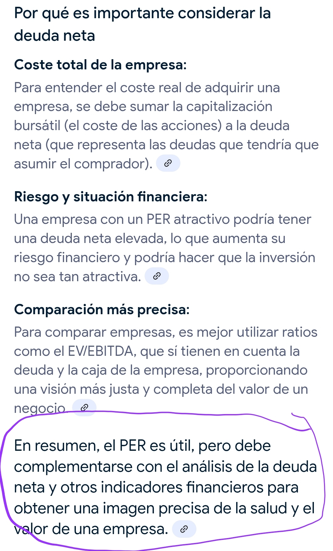 Es cierto que algunos no tienen en cuenta la deuda neta o caja neta, pero el resultado nos puede llevar a valorar la empresa erróneamente.