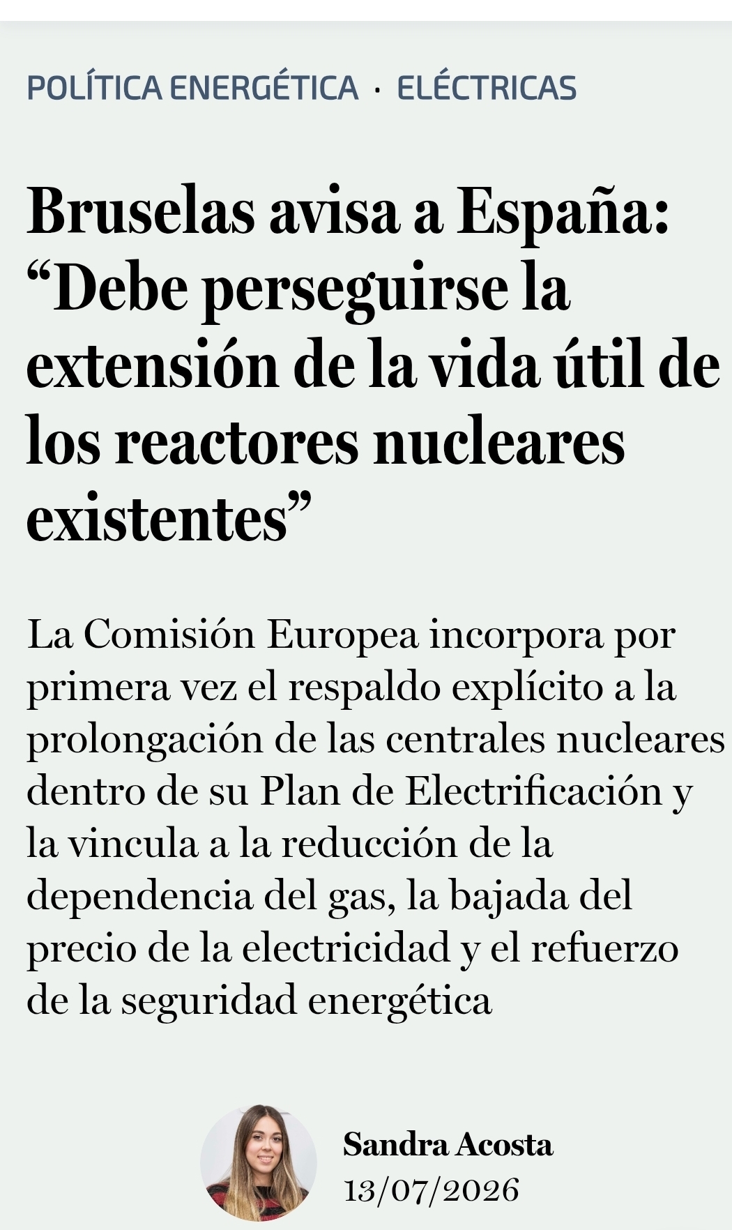 Buenos días.
Europa manda...