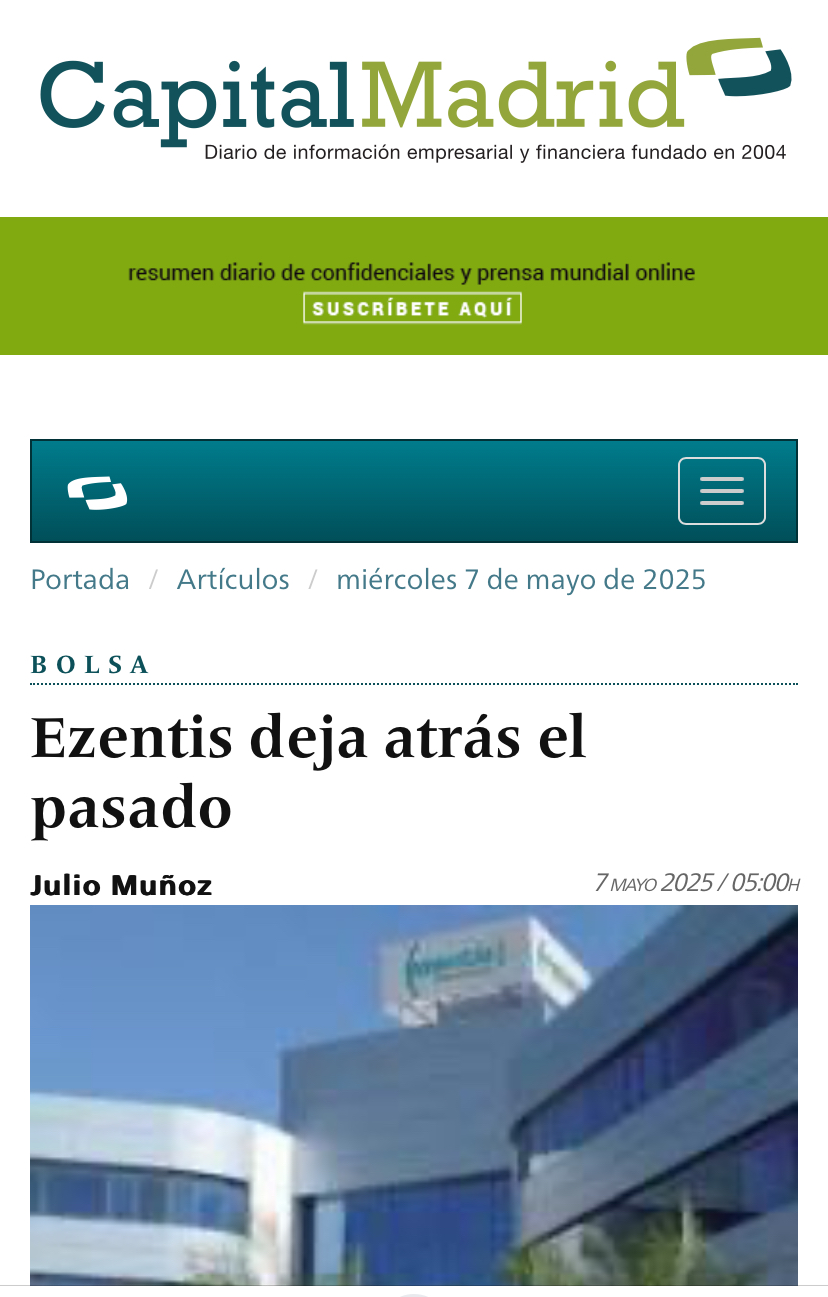 Lo mejor del artículo, el titular. En unas horas el presi y la Ceo presentan el Plan de Negocio. Por consiguiente, cantemos. Estis días estaremos en los periódicos. Venid en metro a Madrid; demasiado tráfico.