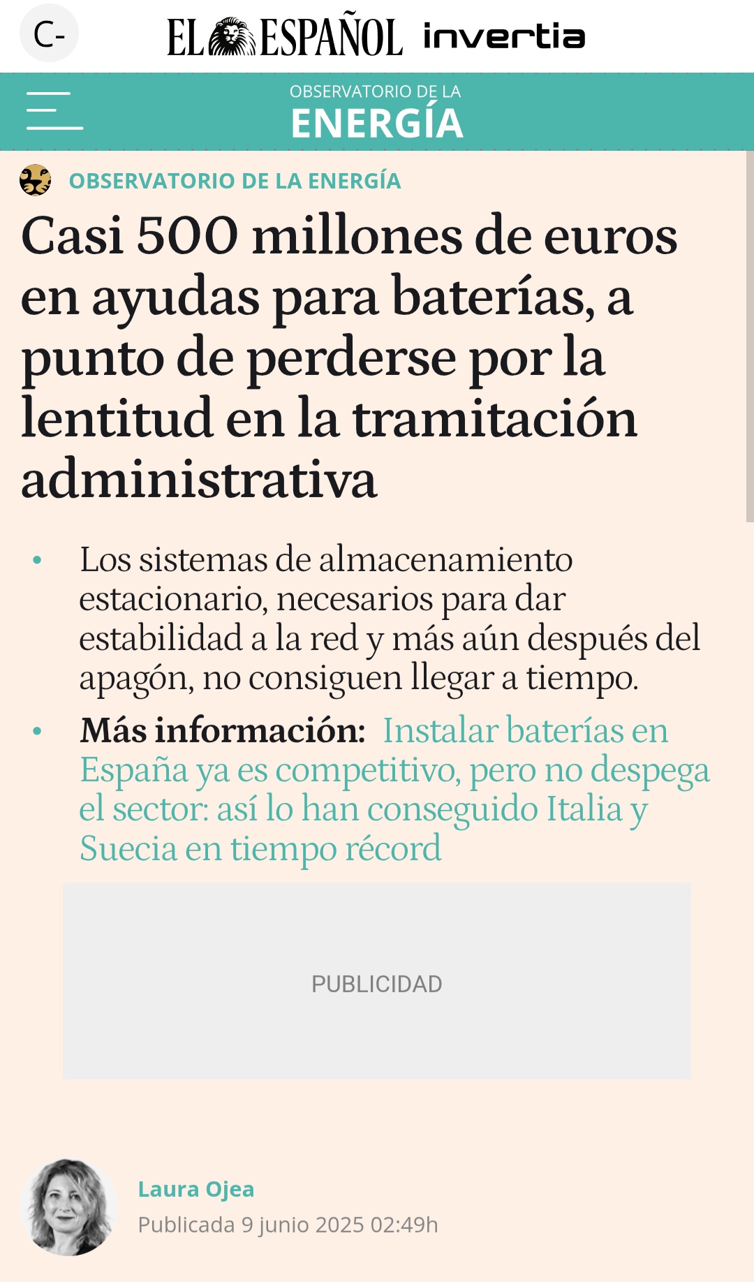 Se acaba de ampliar el plazo máximo de ejecución a 31/12/2028 (antes 30/04/2026), gracias a ello, se va a evitar la pérdida de los fondos europeos asignados (casi 500 millones de euros).
Para hacernos una idea de la importancia de esta ampliación, basta recordar que el estudio de AFRY se basaba en estos PERTES (sin incluir los FEDER).