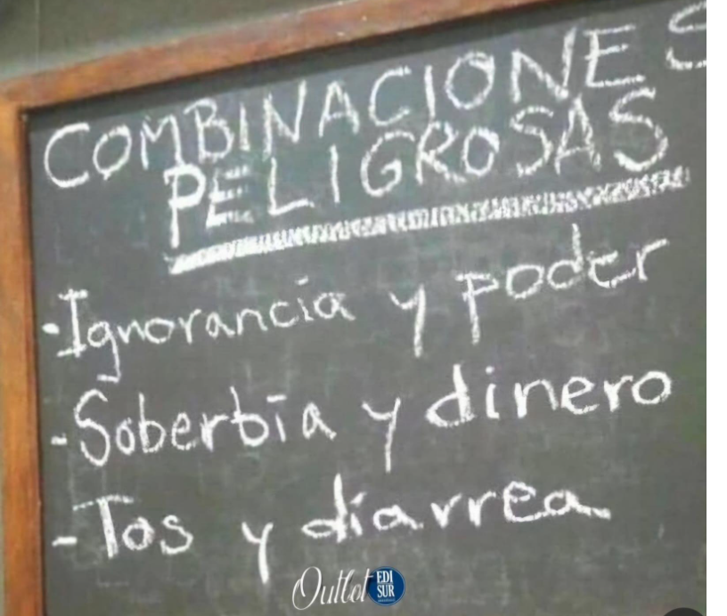 Combinaciones peligrosas.
Falta truño y lógica