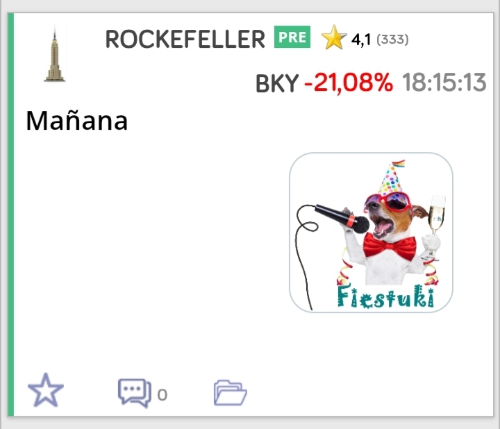 Rockefeller sabía algo y lo dejó anunciado ayer...