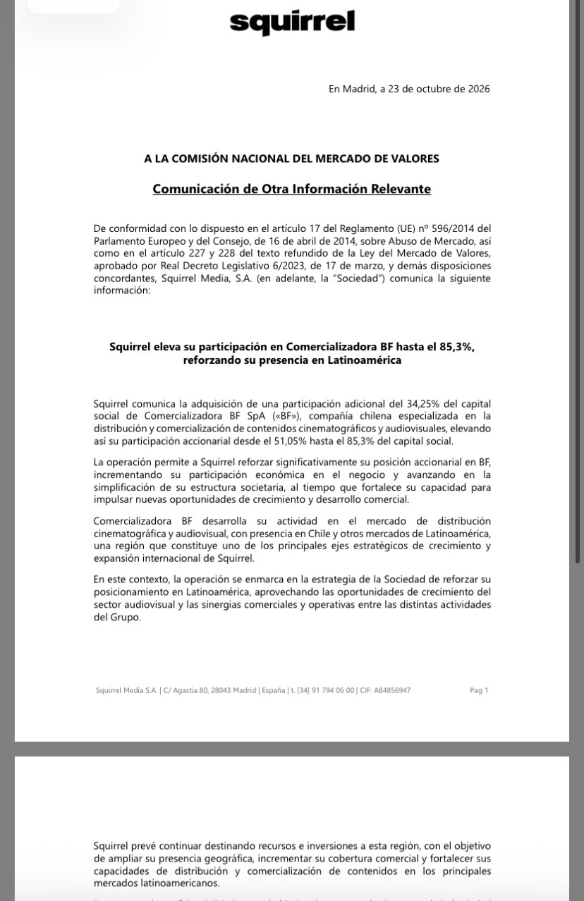 La empresa parece que marcha bien al margen de la acc.