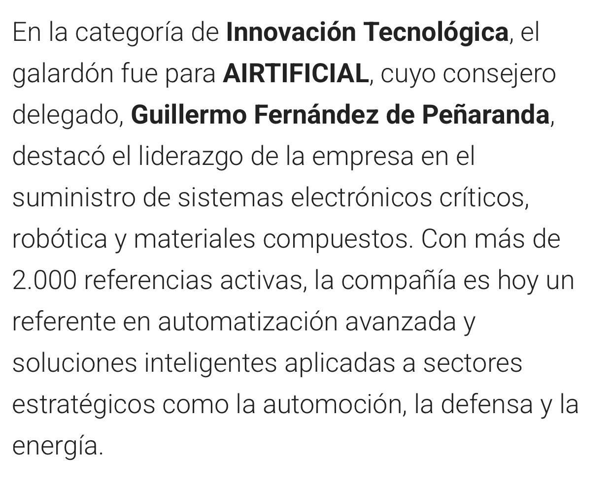 grafico de la accion Airtificial