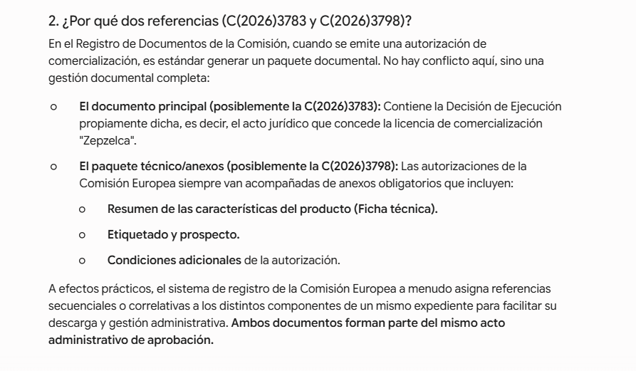 Le he preguntado a la IA el porque de dos referencias diferentes a la aprobación y esto me a contestado