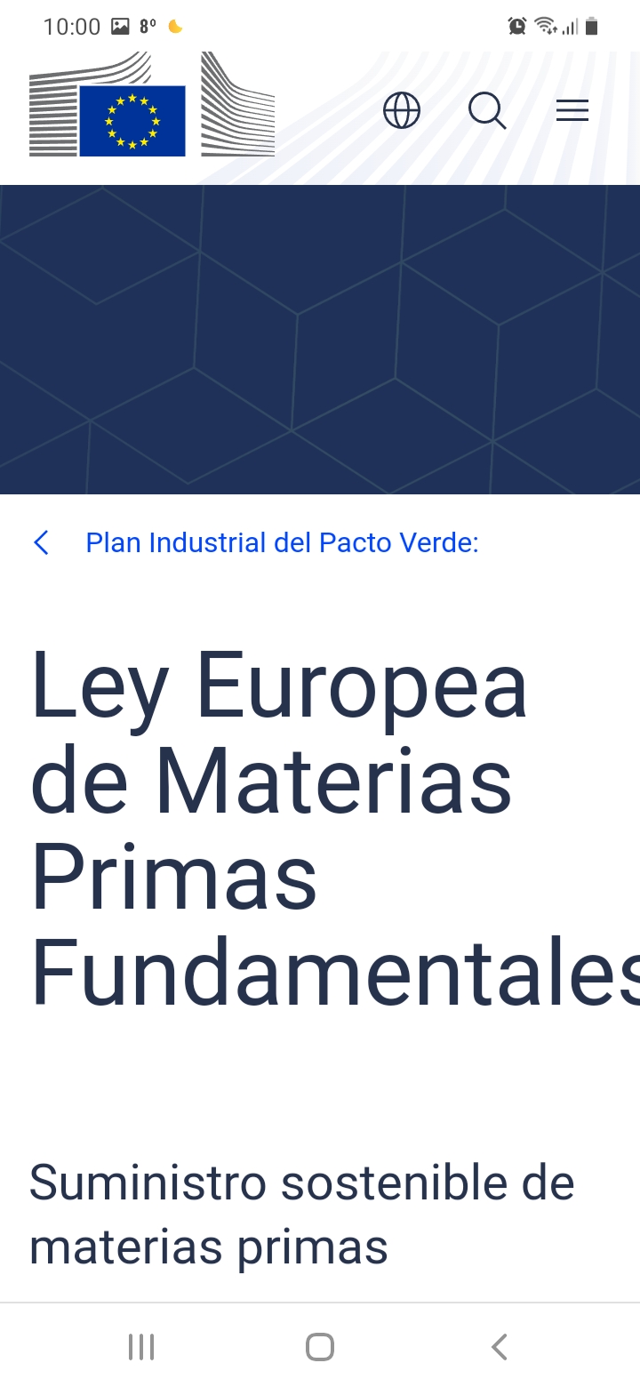 También ley de materias primas fundamentales...