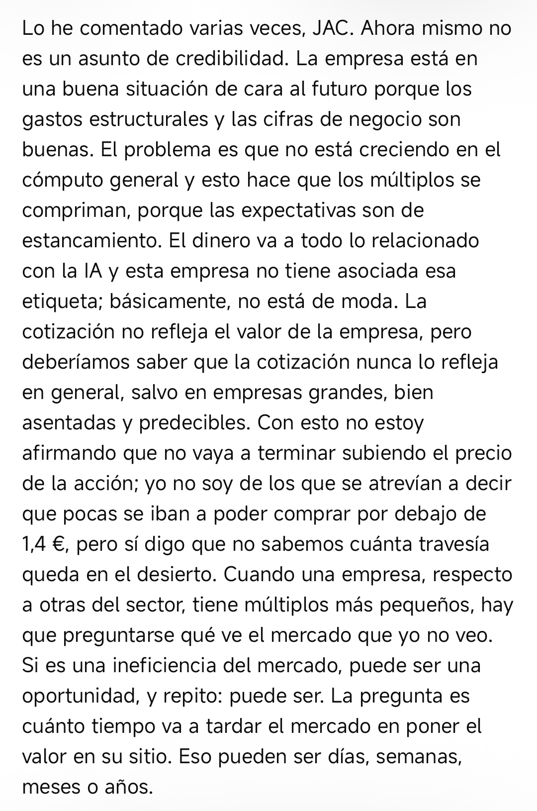 grafico de la accion Lleidanetworks