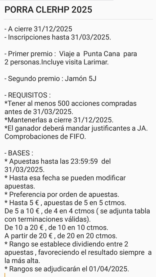 Venga , bases y requisitos