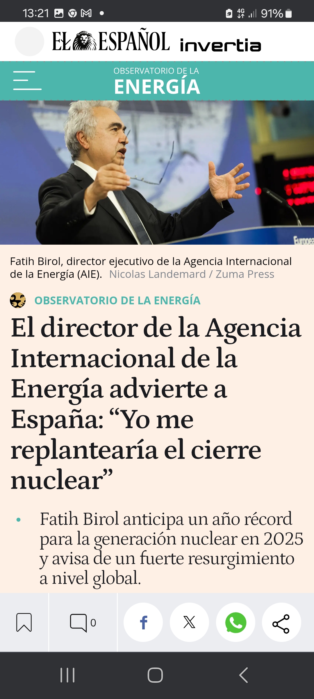 Supongo que dices esta noticia,