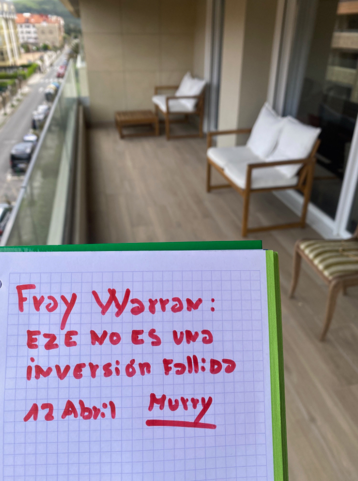 Por lo menos, fray Warren es algo más educado que no cree en Ezentis, ni en Elias, ni Anabel pero sí en César y en Nextil