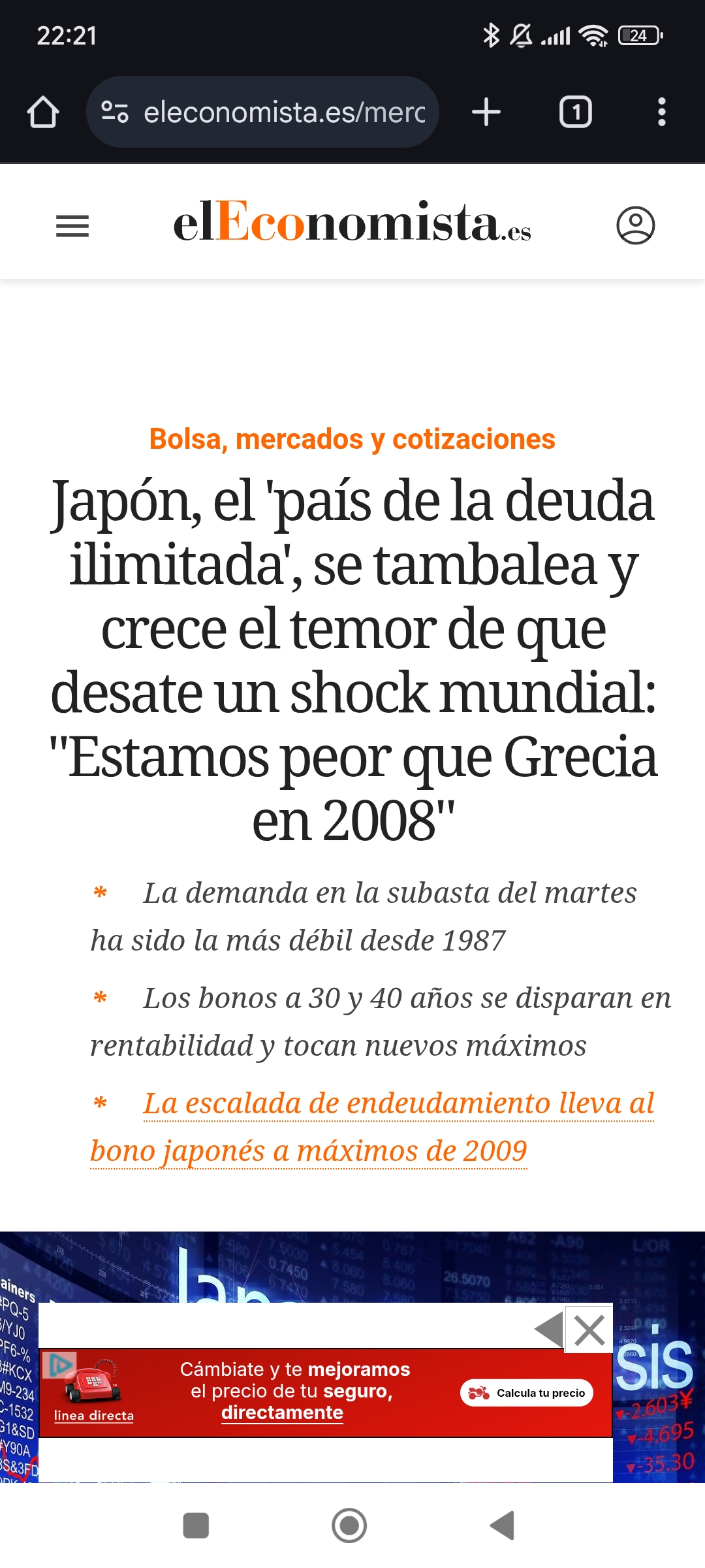Sigo pensando que la siguiente crisis será la de la deuda