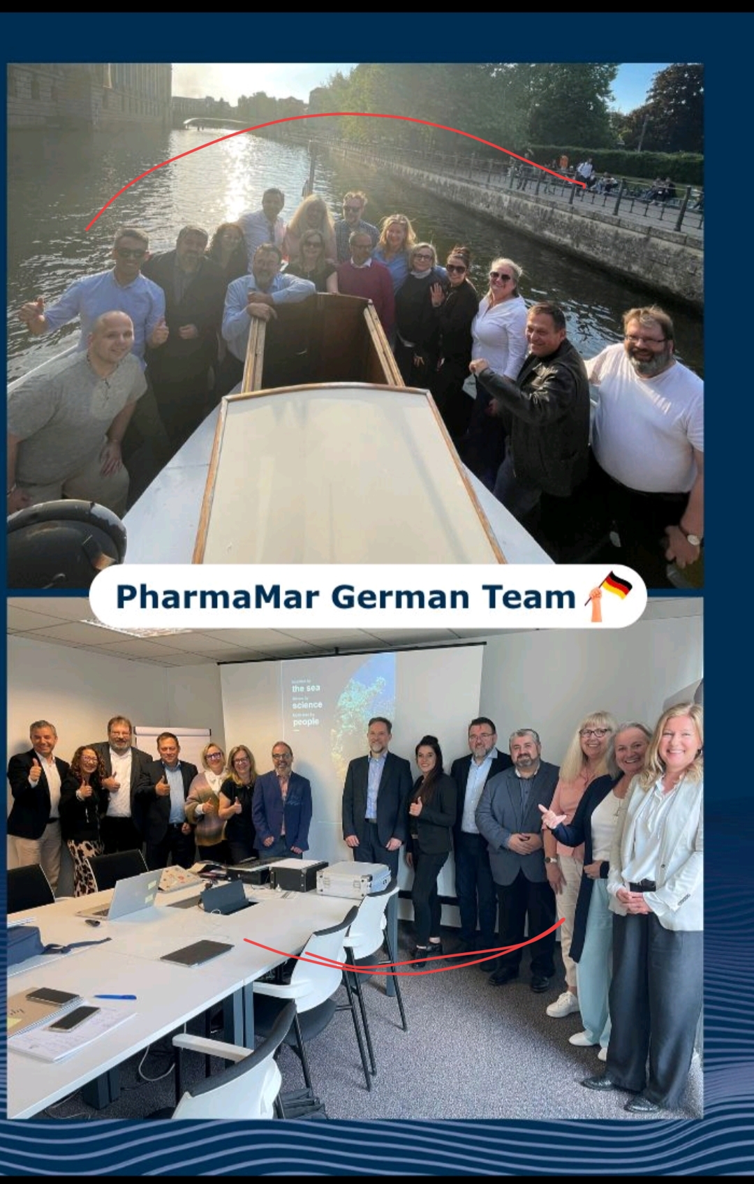 Reunión especial * estos días de todo el equipo de trabajo de Alemania .
"Days to write history for patients" That"s the spirit behind every Cycle Meeting in our German Affiliate