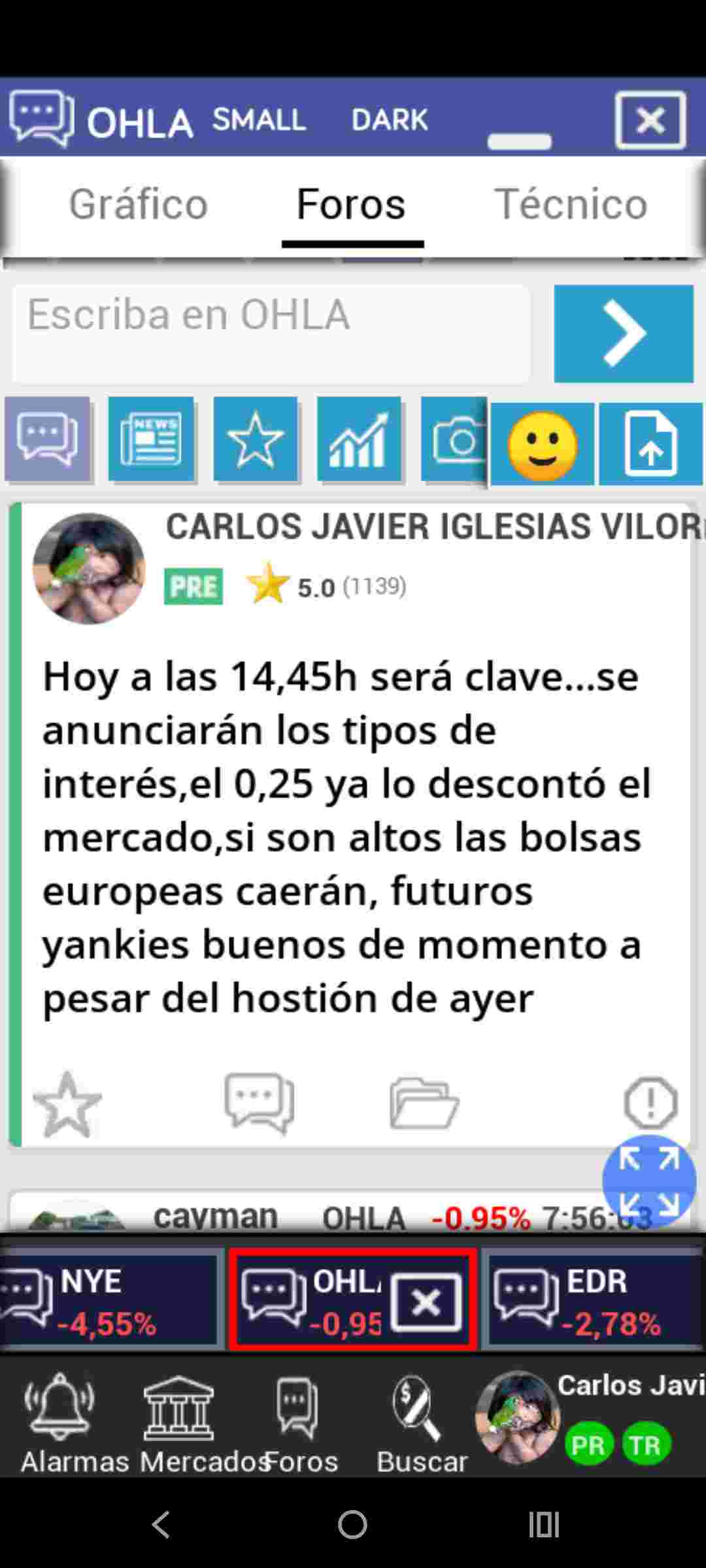 A tener en cuenta