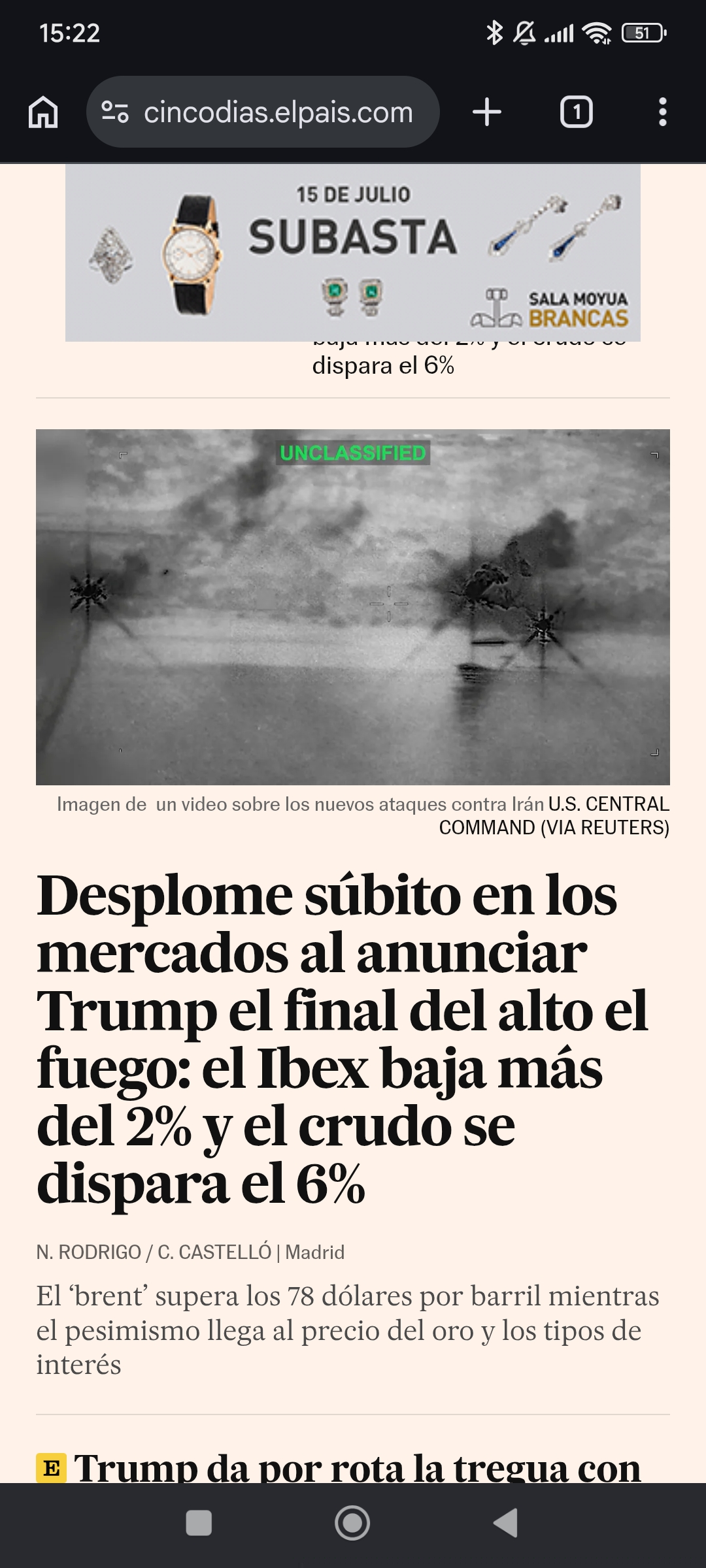 Como les encanta los titulares sensacionalistas......un 10-15% sería desplome un 2 es de risa que lo recupera cuando les da la gana