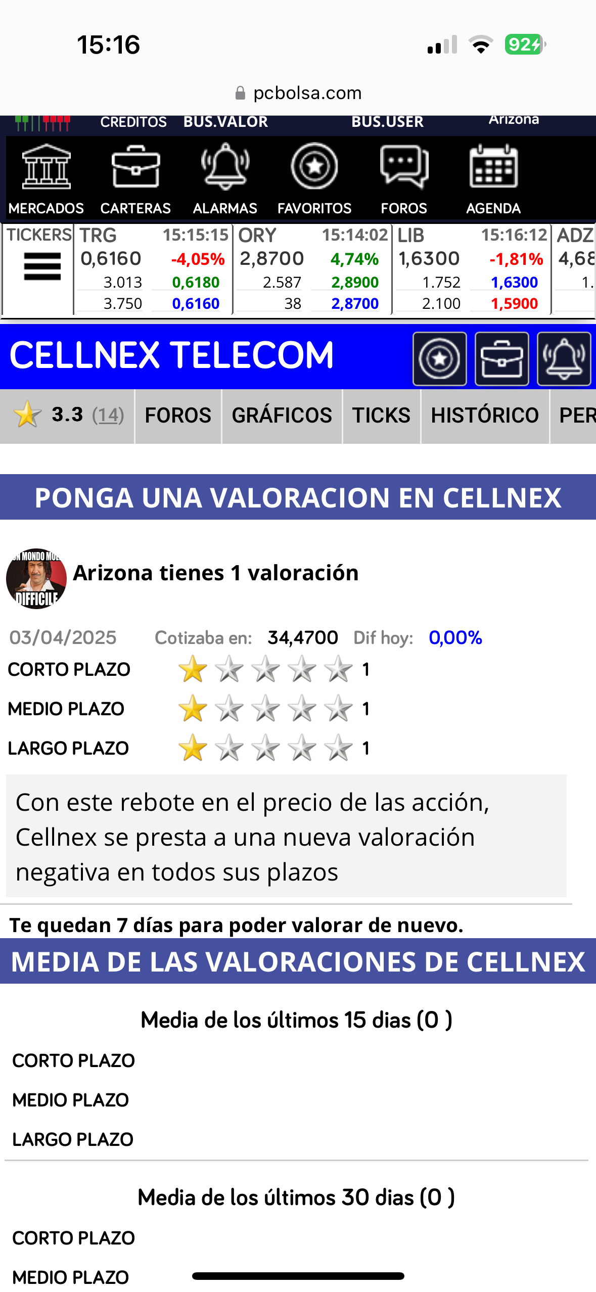 Por lo pronto voy a endosarle nuevamente a 34,47