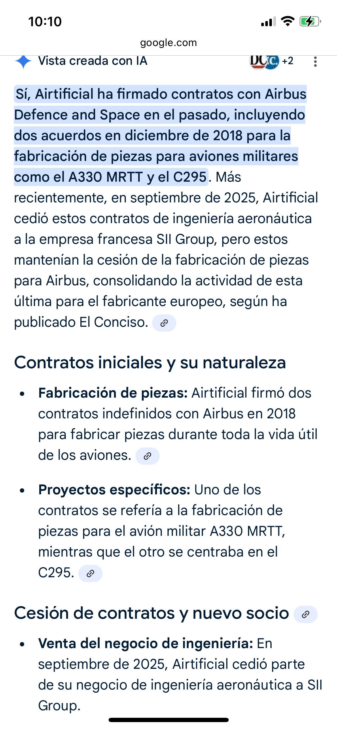 Si pero Nos seguirán entrando esos contratos de Airbus que tenemos firmado de forma indefinida …lo que viene siendo meter a una subcontrata para que lidié con ese negocio sin problemas ya que no tenemos ni para pipas y así nos dejamos de problemas …no?