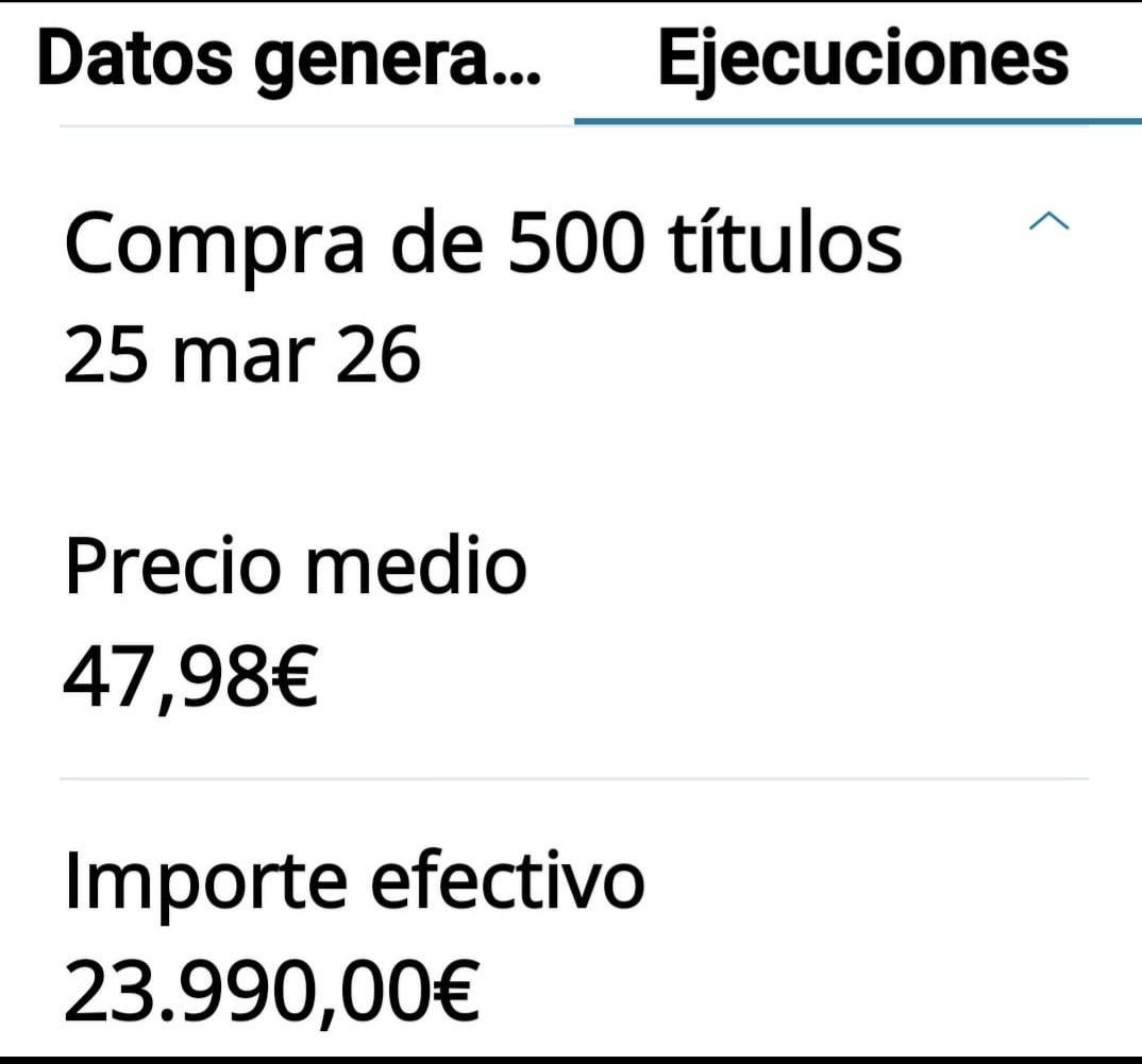 Yo he comprado 500 mas me da lo mismo que haga lo que quiera