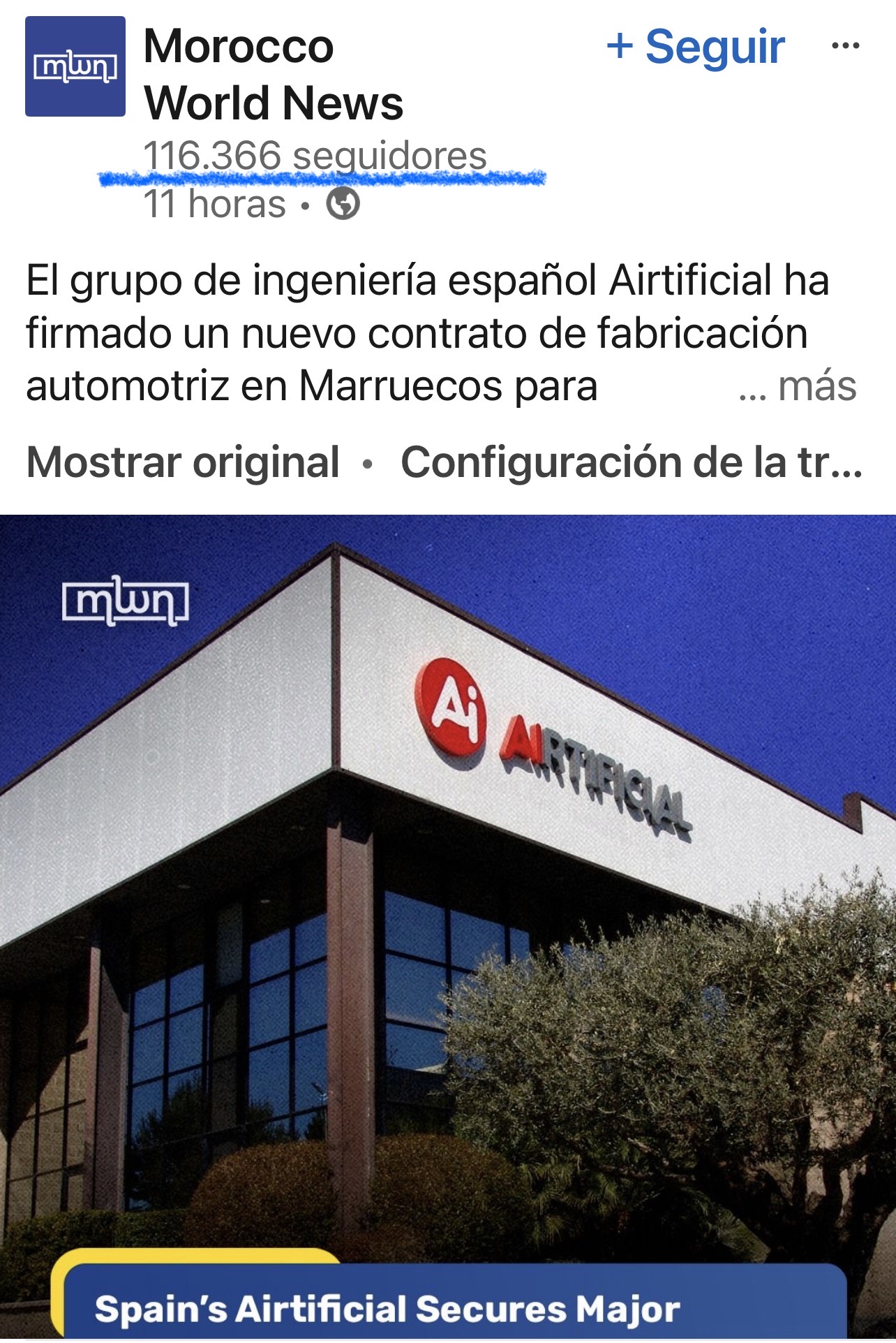 grafico de la accion Airtificial