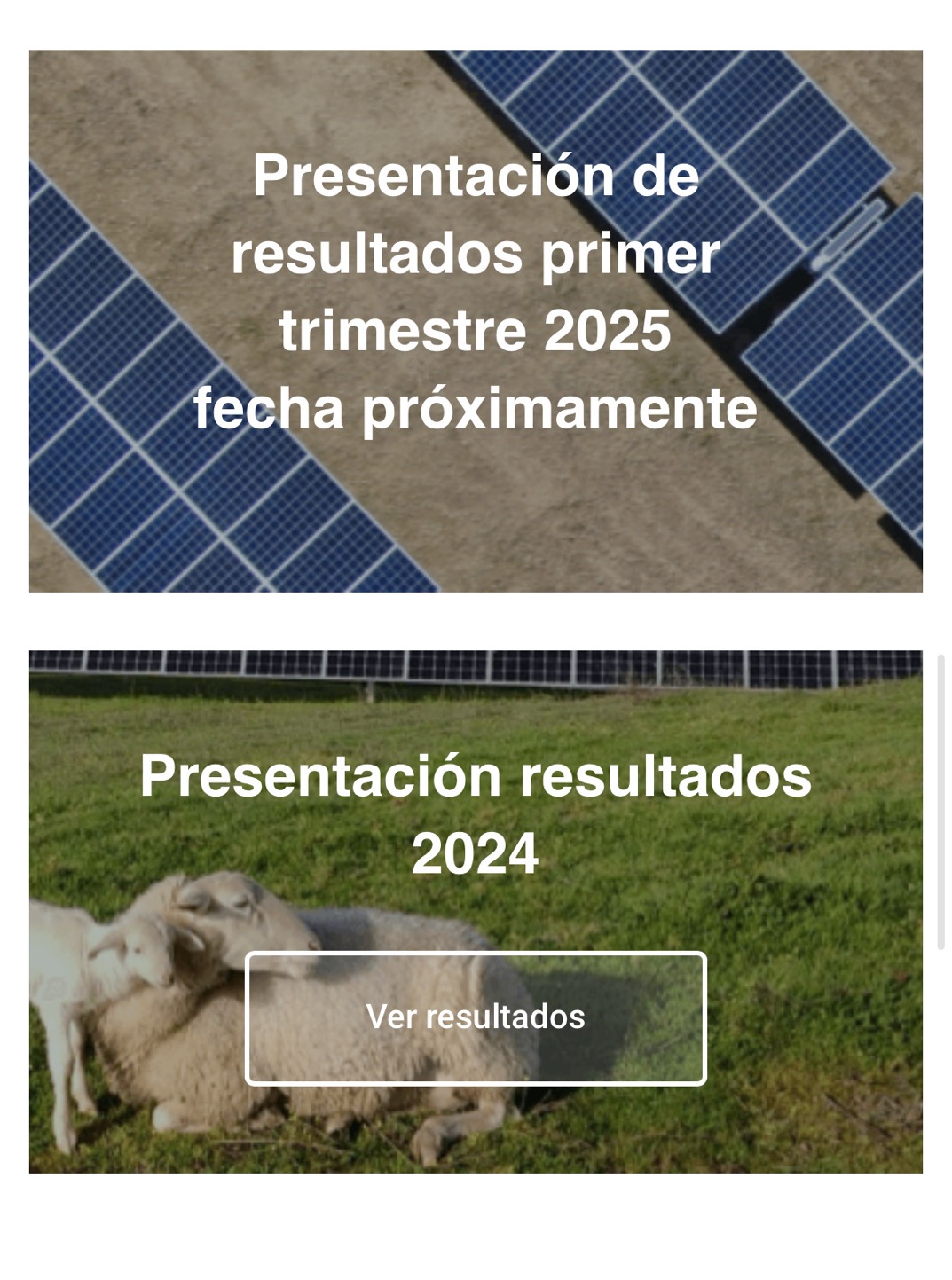 De momento no han anunciado la fecha de resultados 1t 2025 aunque indican ‘próximamente’