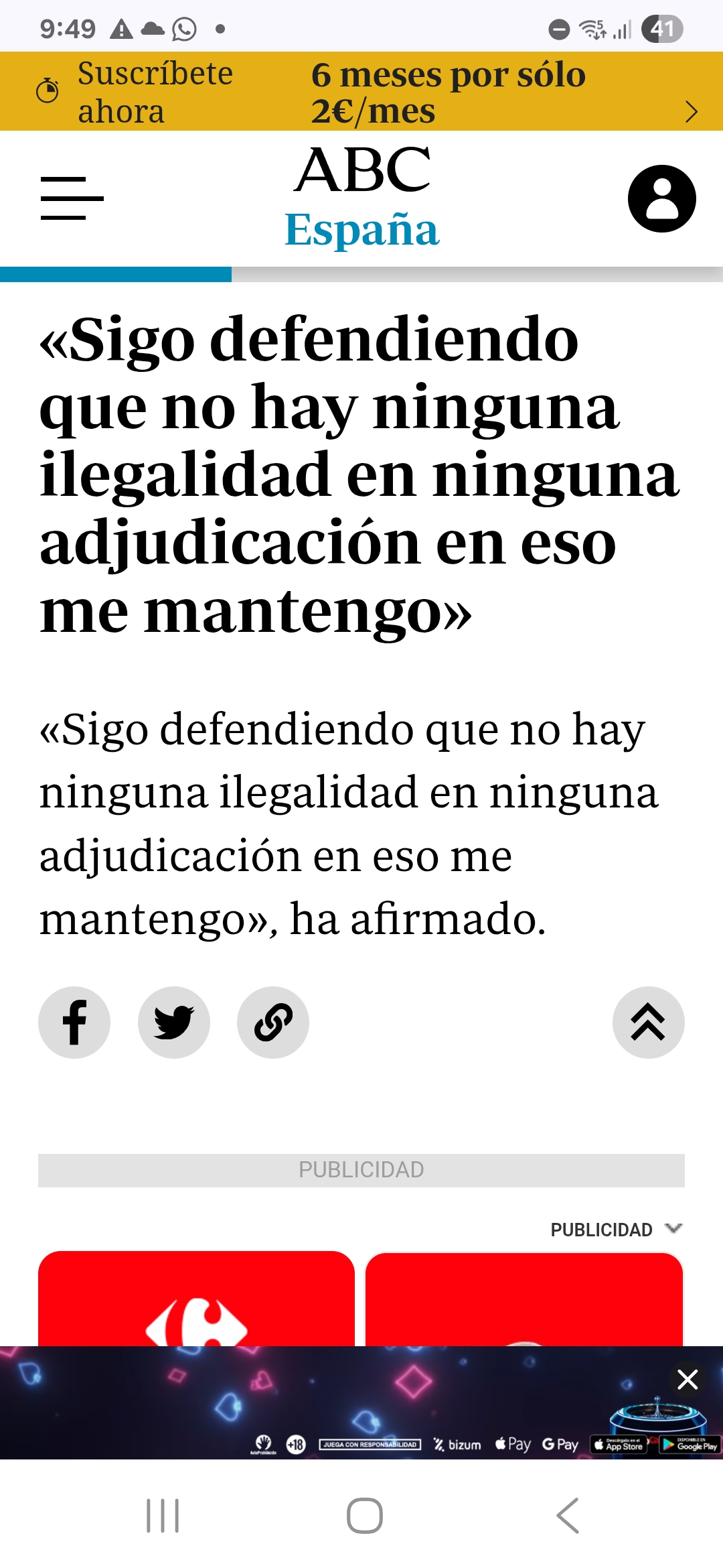 Bueno, La ratilla de Navarra tendrá que dimitir si o si por esto...en cuanto se demuestre que si hubo adjudicación a dedo a la UTE de la empresa de si amiguito Santos Cerdan