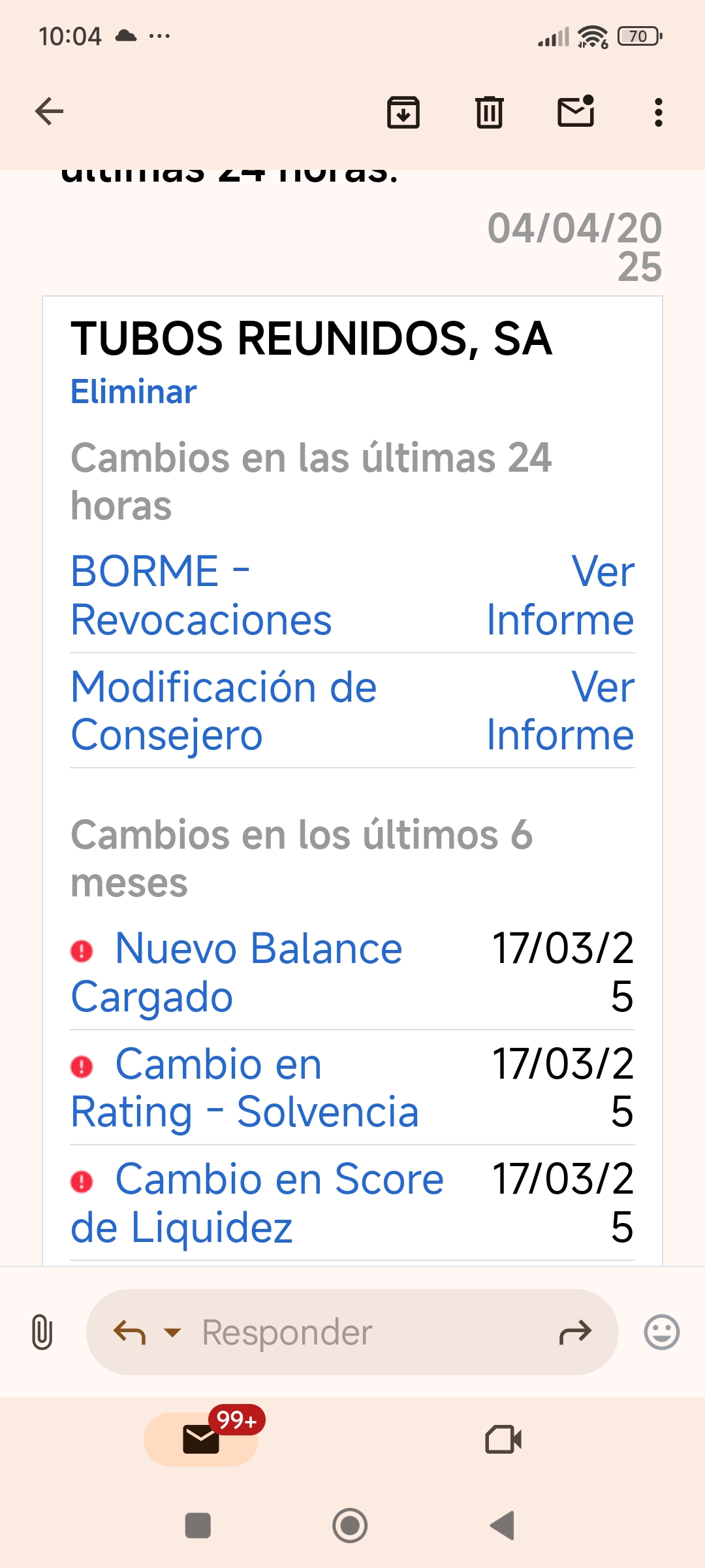 Alguien tiene idea o está suscrito y puede saber que es esto es de hoy