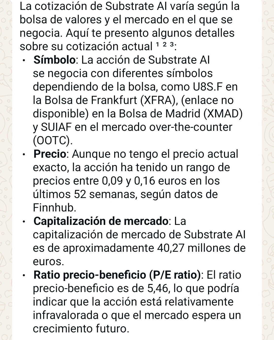 Esto el lo que dice la IA