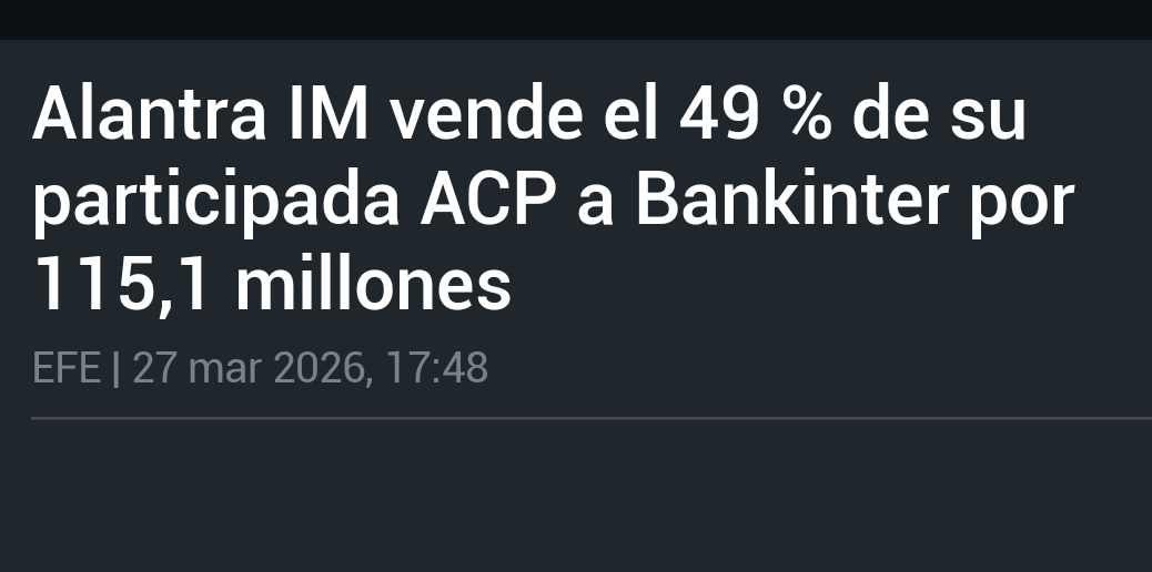 grafico de la accion Alantra