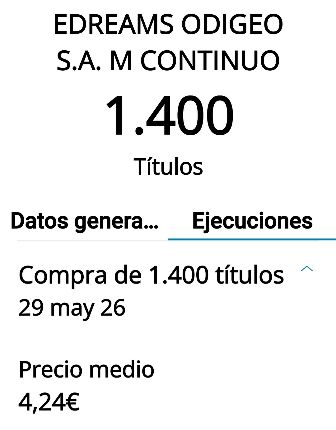 Compradas unas pocas más a mercado para joder a los cortos