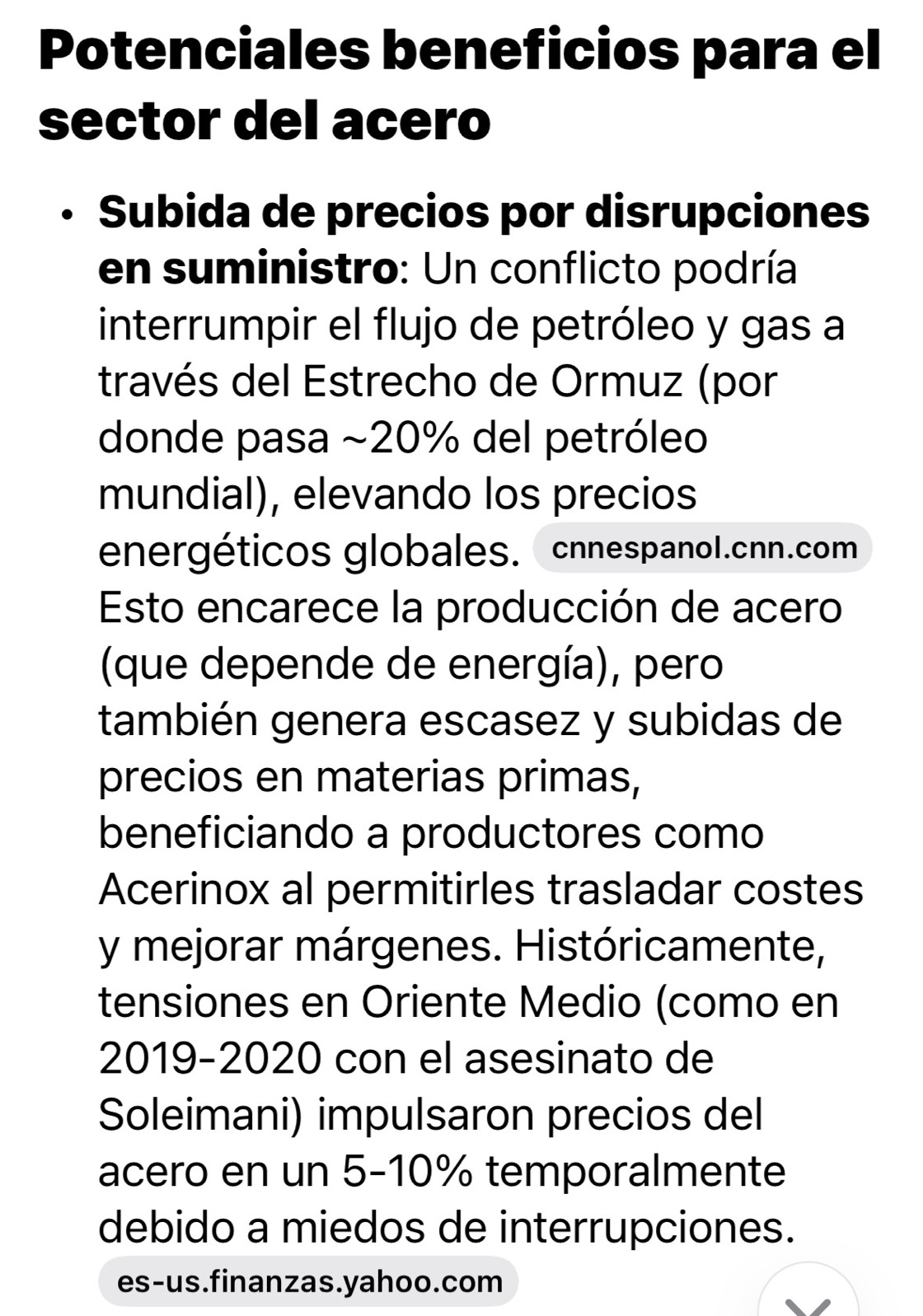 Me ha dado por preguntar a la IA, aunque la acción hará lo q quiera. Sería positivo recuperar hoy (cierre semanal y mensual)