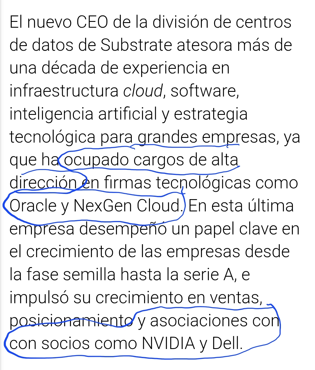 Y aquí vemos porque lo han elegido.